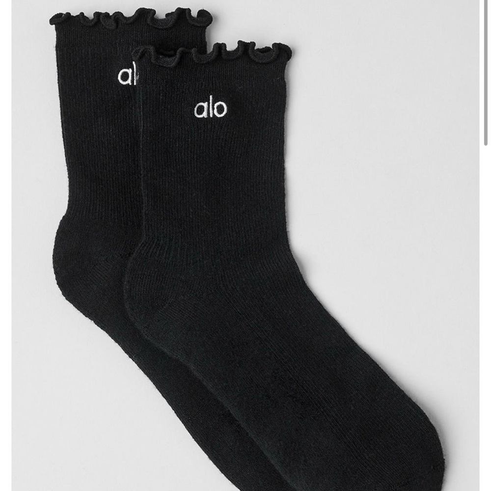 Alo Black Lettuce Socks